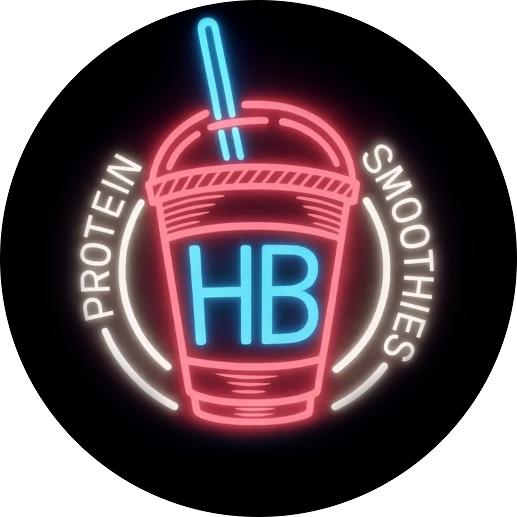 HB Protein Smoothies neon logo