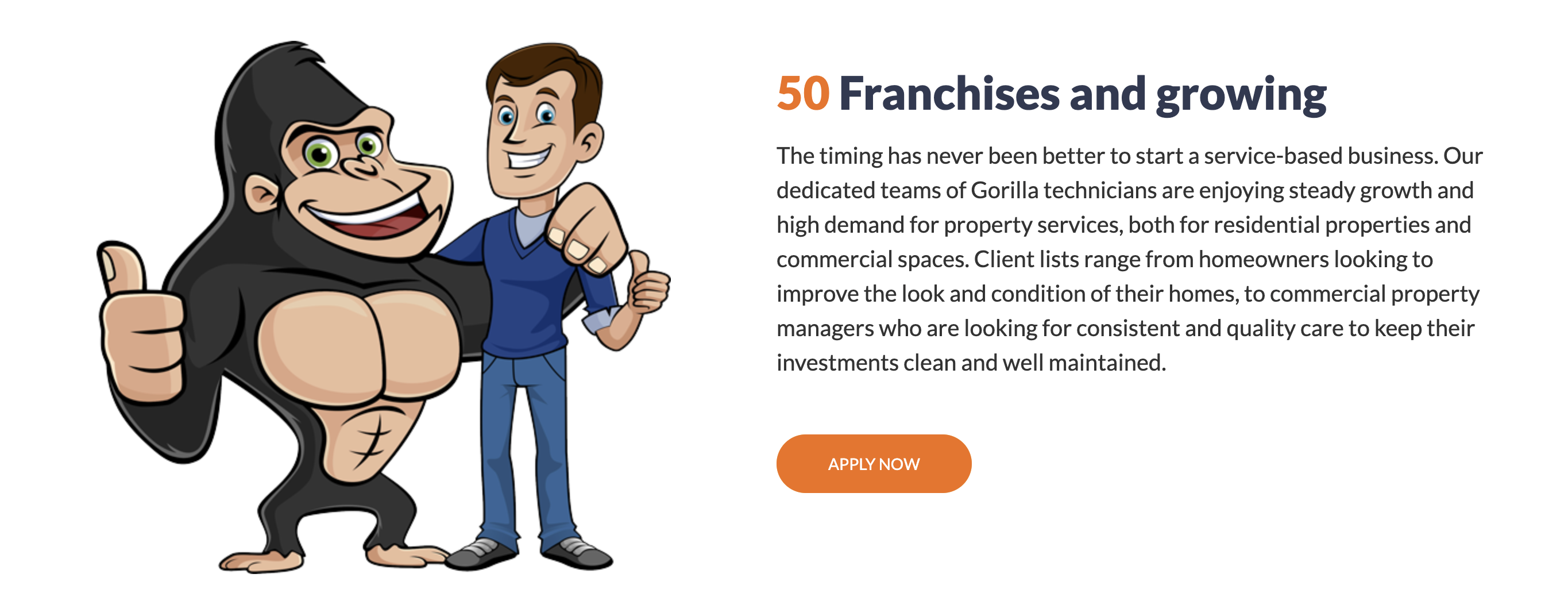 Gorilla Property Services — 50 franchises and growing