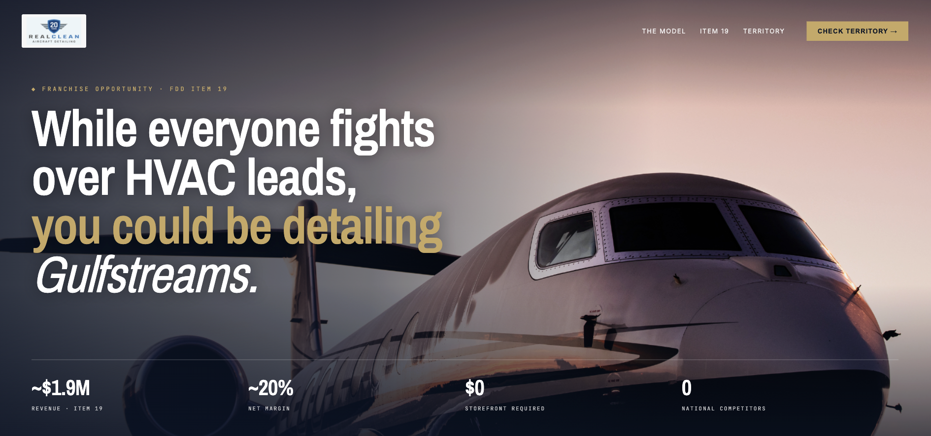 Own a business working with private jets — RealClean Aircraft Detailing