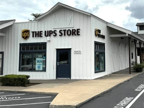 A UPS Store location in Tulsa with a walk-up entrance
