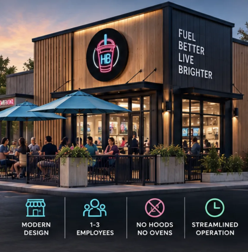 HB Protein Smoothies franchise store model