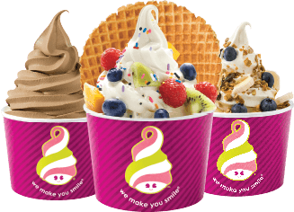 Menchie's frozen yogurt cups