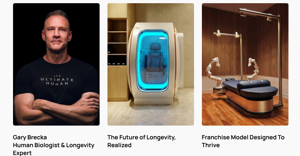 Gary Brecka and Ultimate Longevity Center facilities