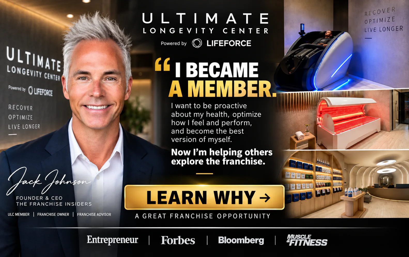 Jack Johnson explains why he became an Ultimate Longevity Center member