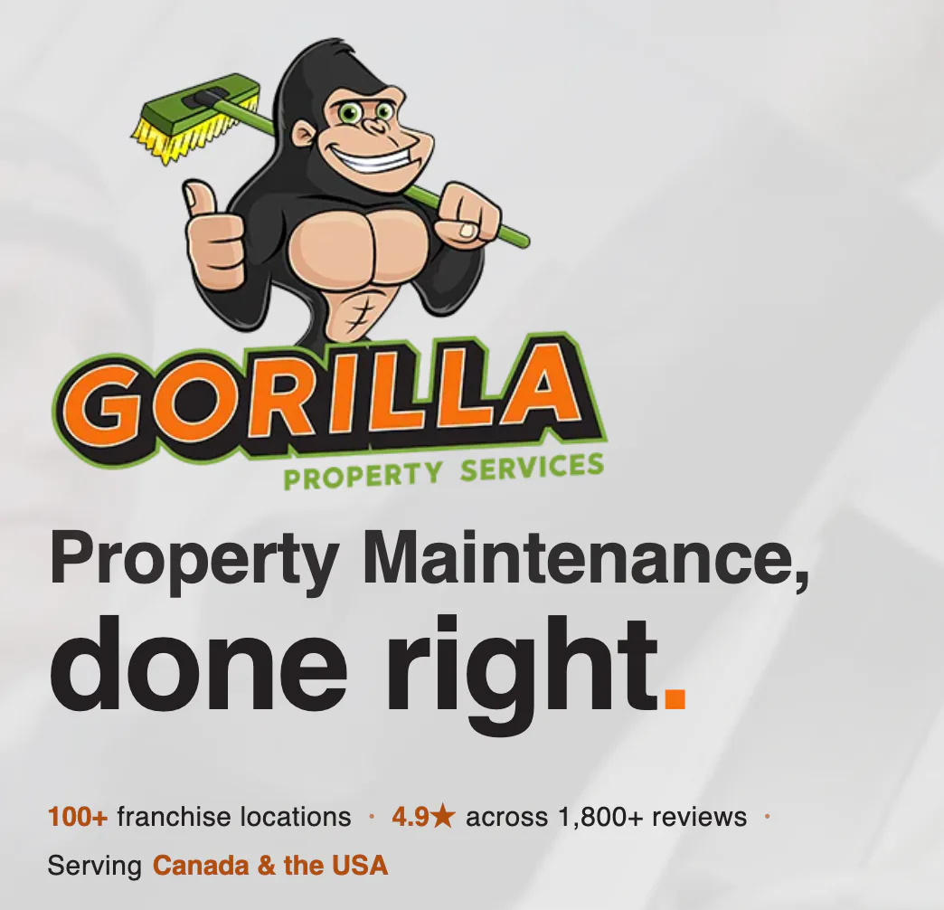 Gorilla property services promotional artwork