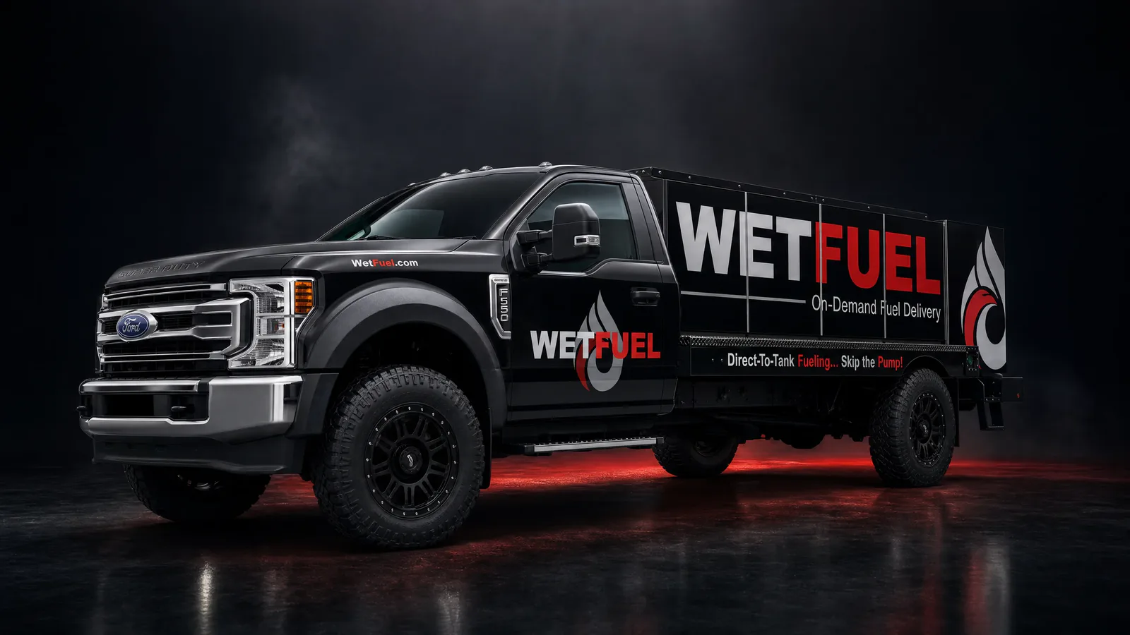 WetFuel commercial mobile fueling truck, ready to deliver diesel to a job site